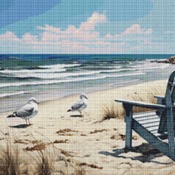 Beach Cross Stitch Pattern