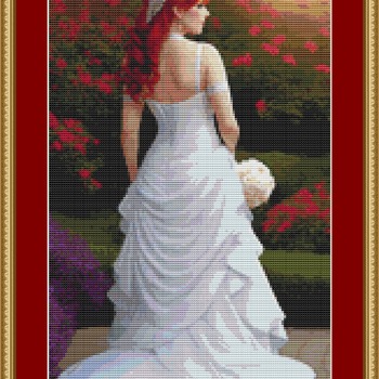 Bride Cross Stitch Pattern