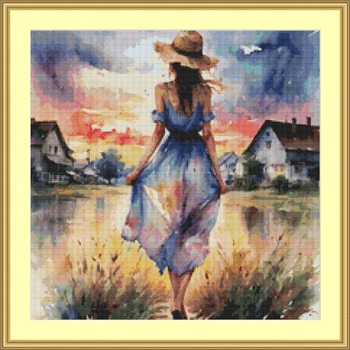 By The Lake Cross Stitch Pattern