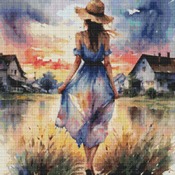 By The Lake Cross Stitch Pattern