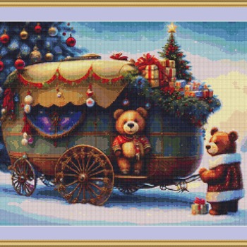 Christmas Bears Cross Stitch Pattern