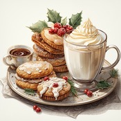 Christmas Coffee Cross Stitch Pattern