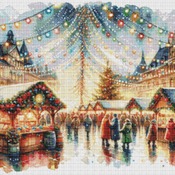 Christmas Market Cross Stitch Pattern