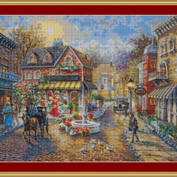 Cobblestone Square Cross Stitch Pattern