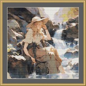 Cooling Off Cross Stitch Pattern