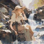 Cooling Off Cross Stitch Pattern