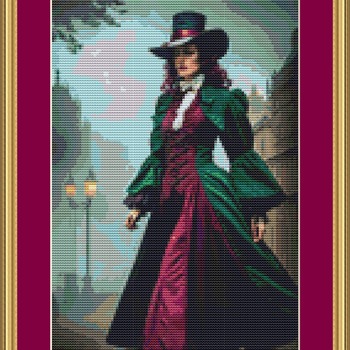 Dressed Up Cross Stitch Pattern