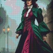 Dressed Up Cross Stitch Pattern