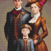 Family Cross Stitch Pattern