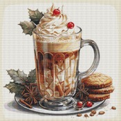 Festive Chocolate Cross Stitch Pattern