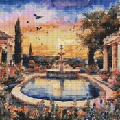 Fountain Cross Stitch Pattern