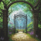 Garden Gate Cross Stitch Pattern