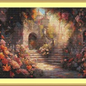 Garden Steps Cross Stitch Pattern