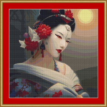 Geisha Cross Stitch Pattern