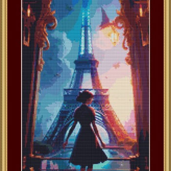 In Paris Cross Stitch Pattern