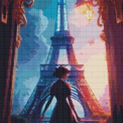 In Paris Cross Stitch Pattern