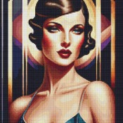 Lady Cross Stitch Pattern