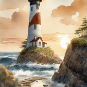 Lighthouse Cross Stitch Pattern