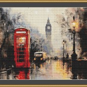 London Street Cross Stitch Pattern