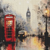 London Street Cross Stitch Pattern