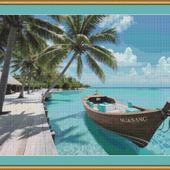 Maldives Cross Stitch Pattern