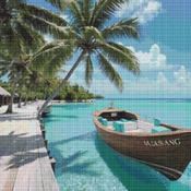 Maldives Cross Stitch Pattern