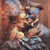 Masquerade Cross Stitch Pattern