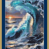 Ocean Waves Cross Stitch Pattern