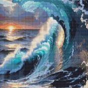 Ocean Waves Cross Stitch Pattern