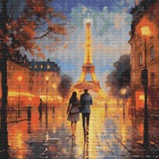 Paris At Night Cross Stitch Pattern