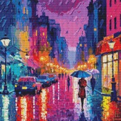 Rain Cross Stitch Pattern