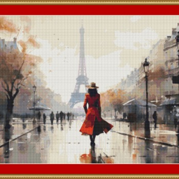 Red Coat Cross Stitch Pattern