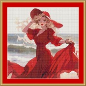 Red Cross Stitch Pattern