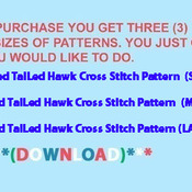 Red TaiLed Hawk Cross Stitch Pattern***L@@K***Buyers Can Download Your Pattern As Soon As They Complete The Purchase