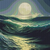 Seascape Cross Stitch Pattern