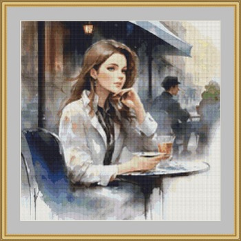 Sitting Quietly Cross Stitch Pattern