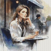 Sitting Quietly Cross Stitch Pattern