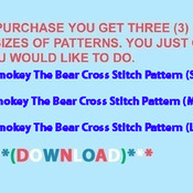Smokey The Bear Cross Stitch Pattern***LOOK***Buyers Can Download Your Pattern As Soon As They Complete The Purchase