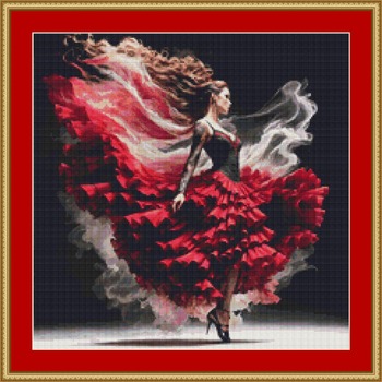 Spanish Dancer Cross Stitch Pattern