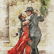 Tango Couple Cross Stitch Pattern