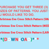 Christmas Eve Cross Stitch Pattern***L@@K***Buyers Can Download Your Pattern As Soon As They Complete The Purchase