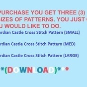 Kinkade Guardian Castle Cross Stitch Pattern***LOOK***Buyers Can Download Your Pattern As Soon As They Complete The Purchase
