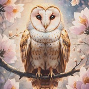 Barn Owl Cross Stitch Pattern