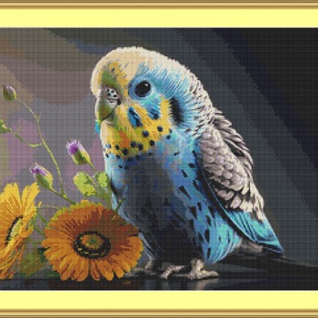 Budgie Cross Stitch Pattern