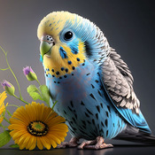 Budgie Cross Stitch Pattern