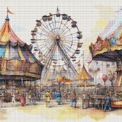 Carousels Cross Stitch Pattern