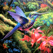 Hummingbird Cross Stitch Pattern