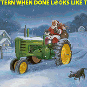 John Deere Santa Cross Stitch Pattern***L@@K***Buyers Can Download Your Pattern As Soon As They Complete The Purchase