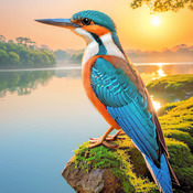 Kingfisher Cross Stitch Pattern