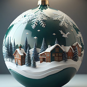 A Christmas Bauble Cross Stitch Pattern